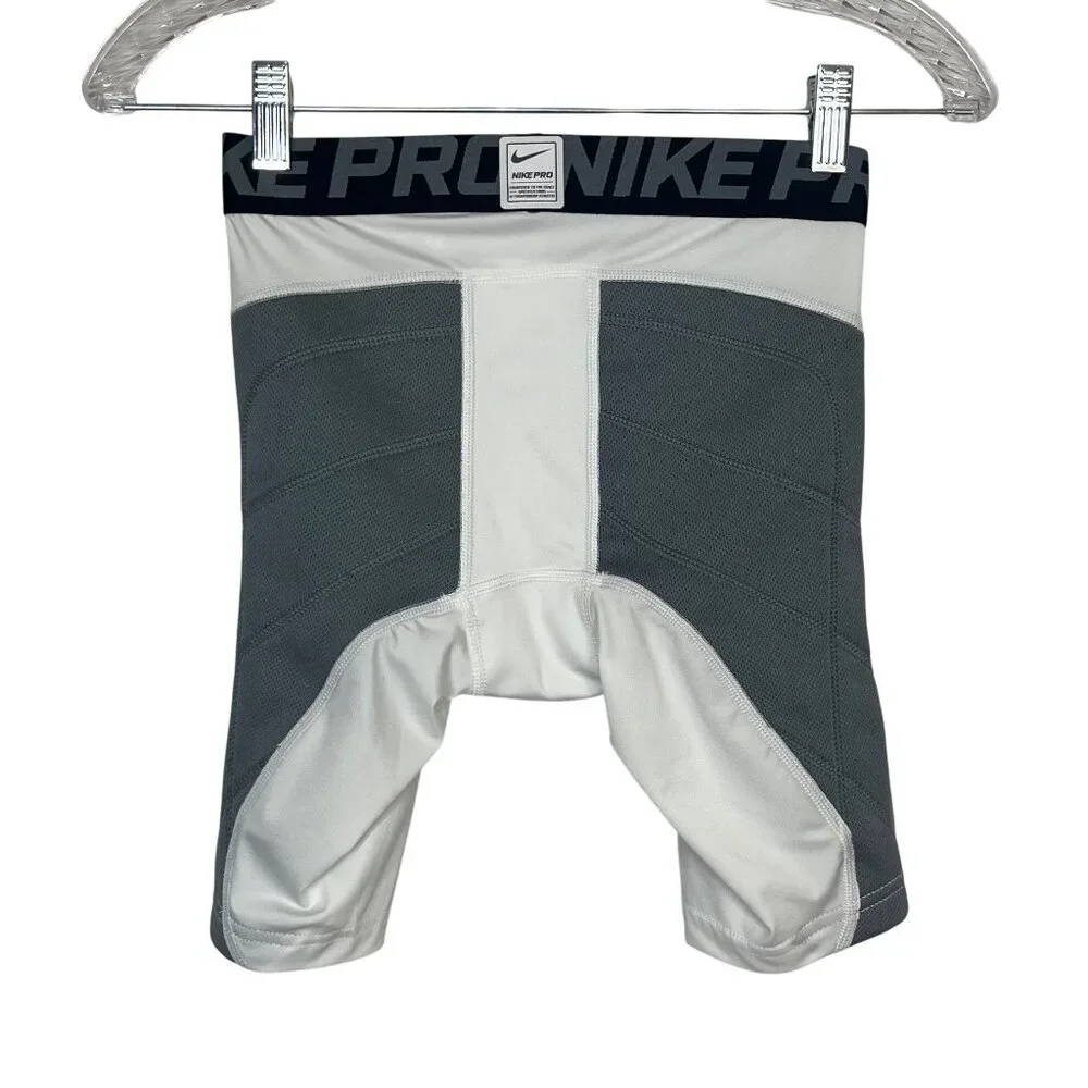 Nike Pro Kids Hyperstrong‎ Authentic MLB Compression Shorts Boys Medium White